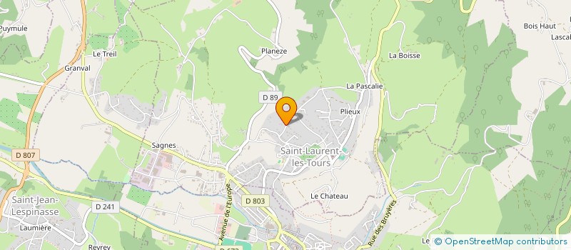 localisation de l'entreprise BELMONT  SAINT-LAURENT-LES-TOURS