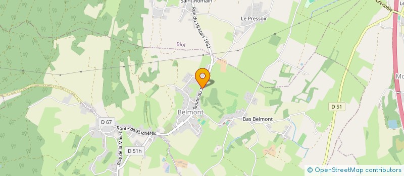 localisation de l'entreprise BELMONT AU BALCON  BELMONT