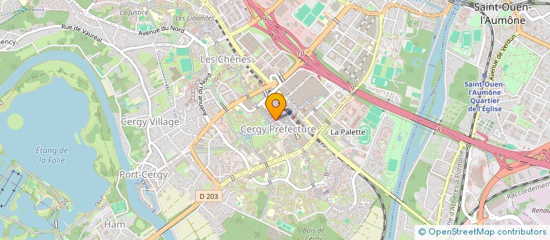 localisation de l'entreprise BELMONT INVESTISSEMENT CERGY  CERGY