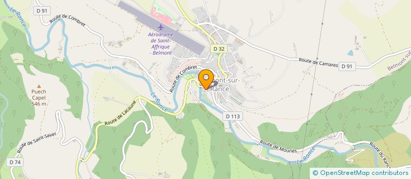 localisation de l'entreprise BELMONT OLYMPIQUE HANDBALL CLUB  BELMONT-SUR-RANCE