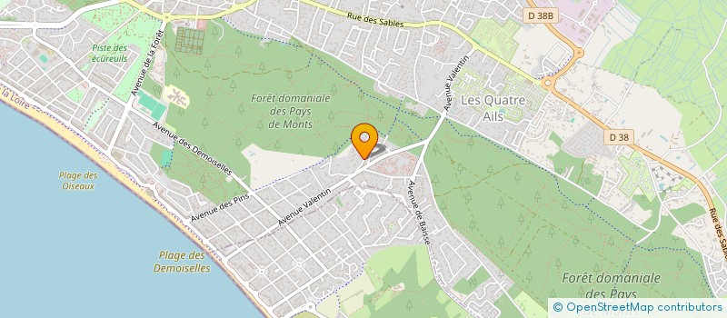 localisation de l'entreprise BELMONTS  SAINT-JEAN-DE-MONTS