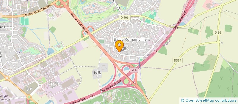 localisation de l'entreprise BELNESSA  BAILLY-ROMAINVILLIERS