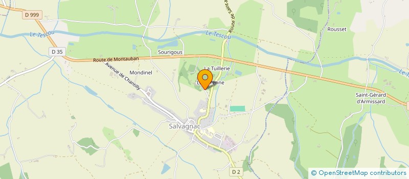 localisation de l'entreprise BELNOUE  SALVAGNAC