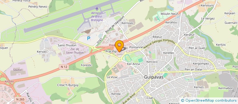 localisation de l'entreprise BELO  GUIPAVAS