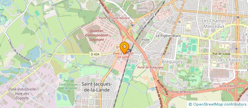 localisation de l'entreprise BELOEIL CYCLES  SAINT-JACQUES-DE-LA-LANDE