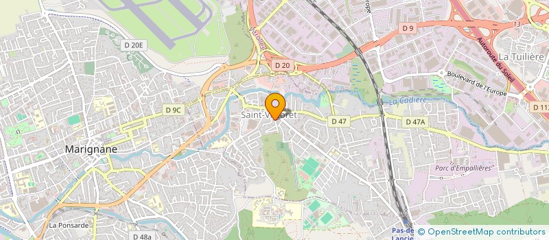 localisation de l'entreprise BELOEIL MENUISERIE à ROGNAC