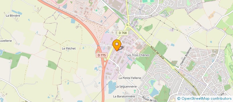 localisation de l'entreprise BELOMBRA à AVRILLE