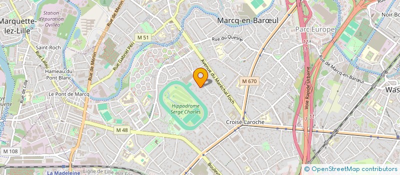 localisation de l'entreprise BELOMINA à MARCQ-EN-BARŒUL