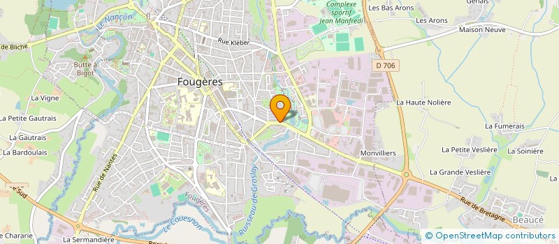 localisation de l'entreprise BELOSE  FOUGERES