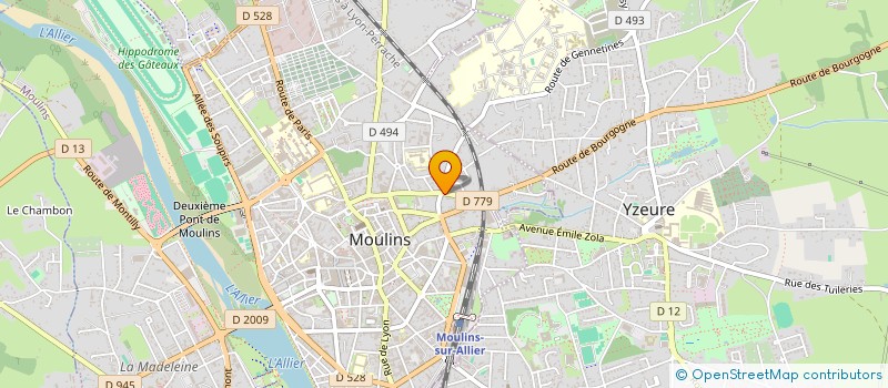 localisation de l'entreprise BELOT JEZEQUEL  MOULINS