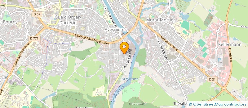 localisation de l'entreprise BELOUARD LANDELLE INDIVISION  LAVAL