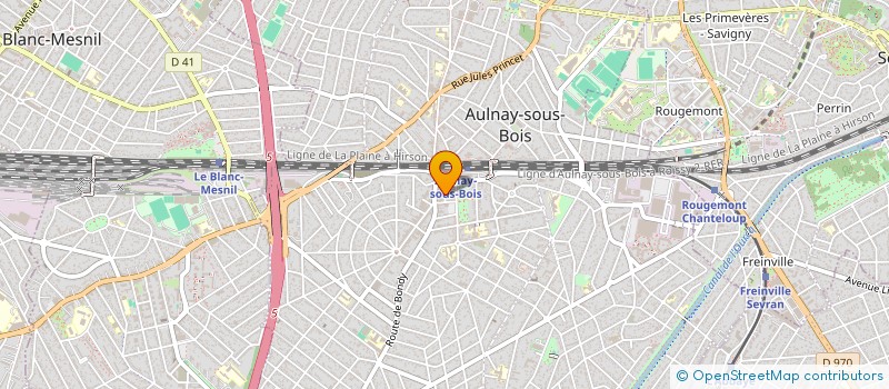 localisation de l'entreprise BELOUCHAT CLIN VERDEIL à AULNAY-SOUS-BOIS