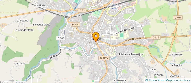 localisation de l'entreprise BELOUGA  VIRE-NORMANDIE