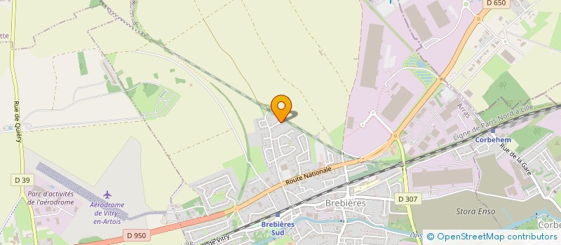 localisation de l'entreprise BELP  BREBIERES