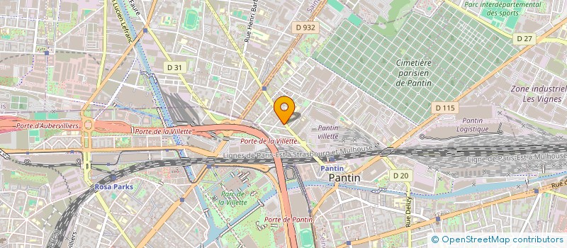 localisation de l'entreprise BELP  PANTIN