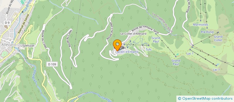 localisation de l'entreprise BELPLACE  ALLEVARD