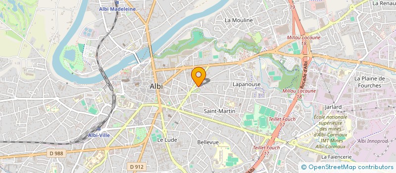 localisation de l'entreprise BELPOMME à ALBI