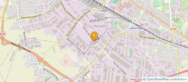 localisation de l'entreprise BELPORT à CORBAS