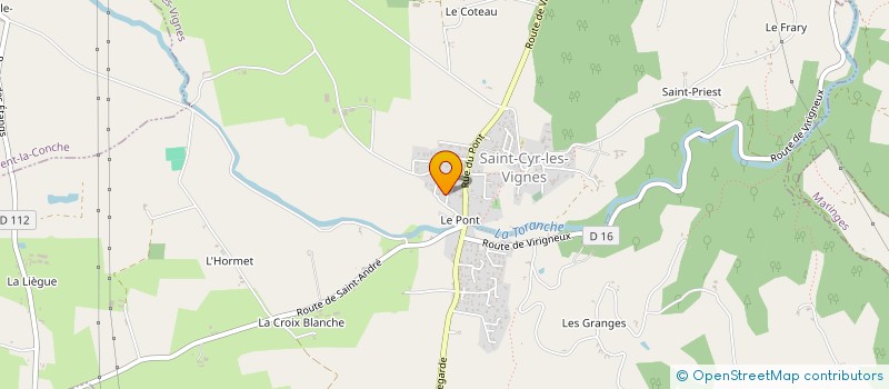 localisation de l'entreprise BELREA  SAINT-CYR-LES-VIGNES