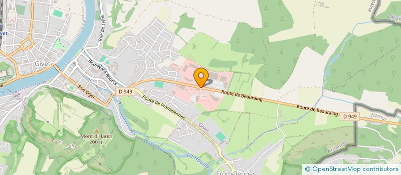 localisation de l'entreprise BELRIVE à GIVET