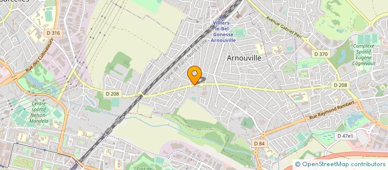 localisation de l'entreprise BELROSA  ARNOUVILLE