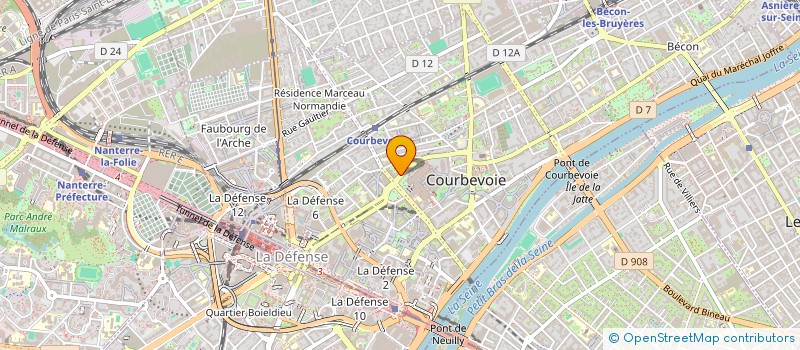 localisation de l'entreprise BELS à COURBEVOIE