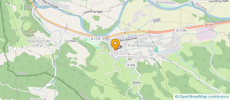 localisation de l'entreprise BELSAS à PRAT-BONREPAUX