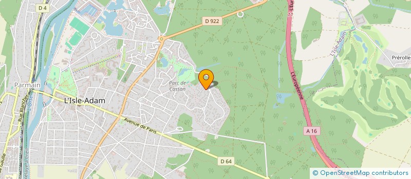 localisation de l'entreprise BELSPA  L'ISLE-ADAM