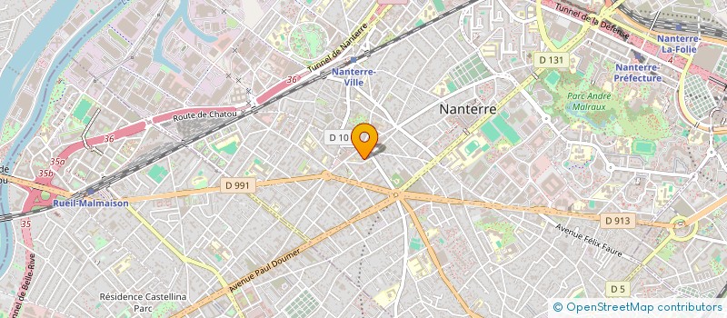 localisation de l'entreprise BELT à NANTERRE