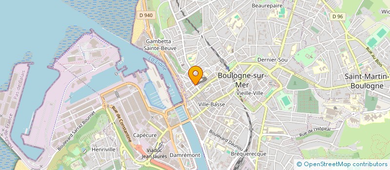 localisation de l'entreprise BELTA à BOULOGNE-SUR-MER