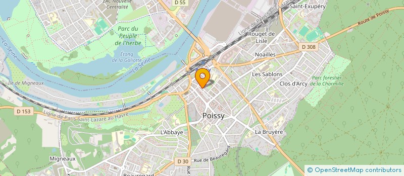 localisation de l'entreprise BELTANE BIJOUX  POISSY