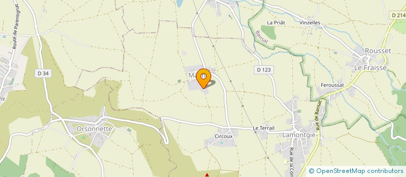 localisation de l'entreprise BELTEGEUSE  LAMONTGIE