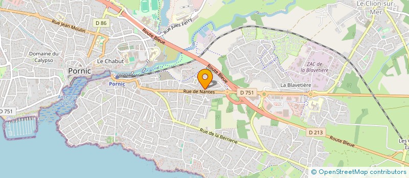 localisation de l'entreprise BELTIER GOMMAGE SABLAGE  PORNIC