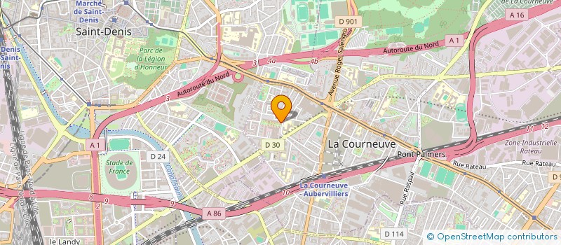 localisation de l'entreprise BELTOU à LA COURNEUVE