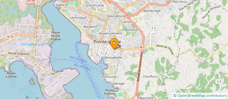 localisation de l'entreprise BELUGA 09  POINTE A PITRE