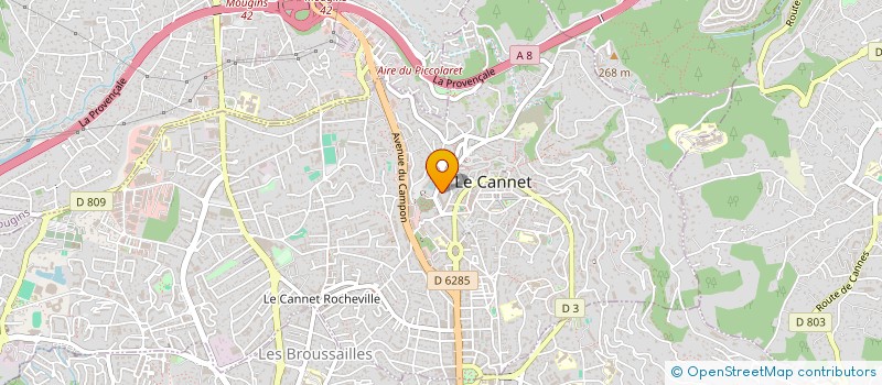 localisation de l'entreprise BELUGA à CANNES