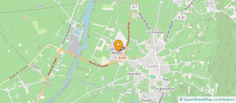 localisation de l'entreprise BELUGA  SABLET