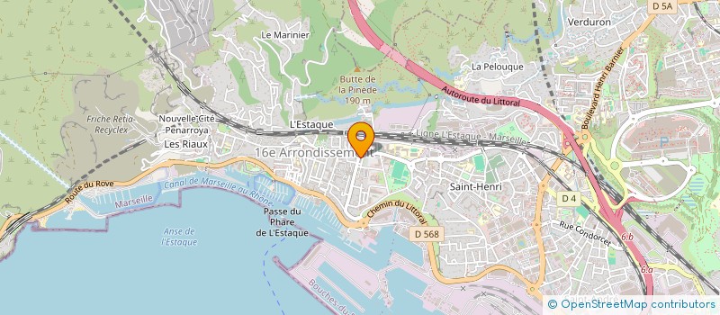 localisation de l'entreprise BELUGA à MARSEILLE
