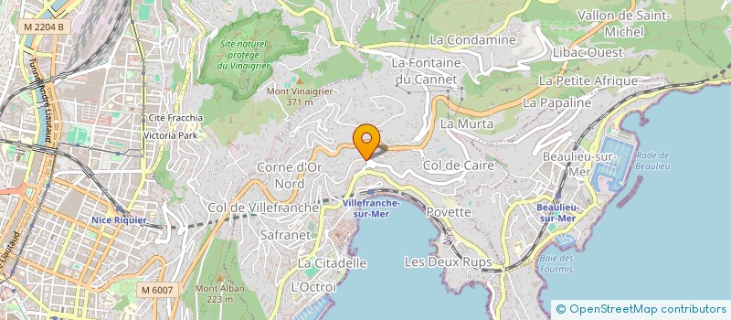 localisation de l'entreprise BELUGIO à VILLEFRANCHE-SUR-MER
