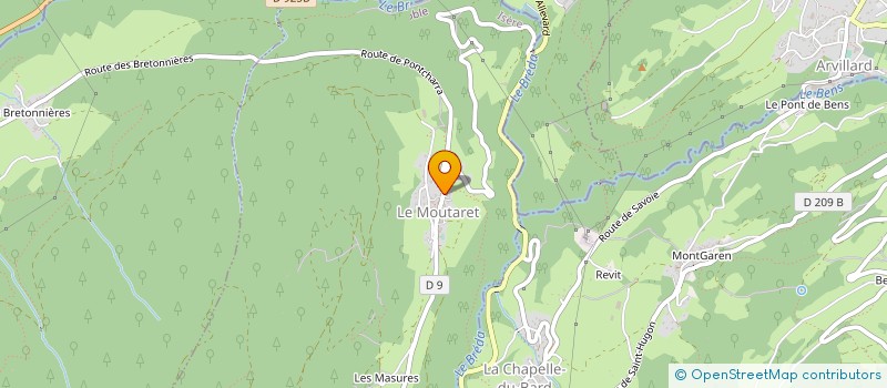 localisation de l'entreprise BELUPRESS  LE MOUTARET