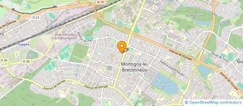 localisation de l'entreprise BELUVEMA 15K  MONTIGNY-LE-BRETONNEUX