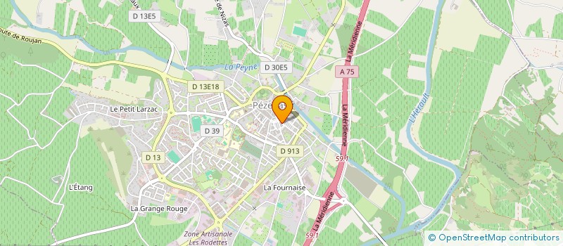 localisation de l'entreprise BELVED'AIR PRODUCTION  PEZENAS