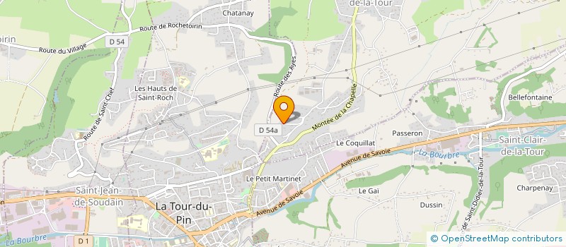 localisation de l'entreprise BELVEDERE  LA CHAPELLE-DE-LA-TOUR