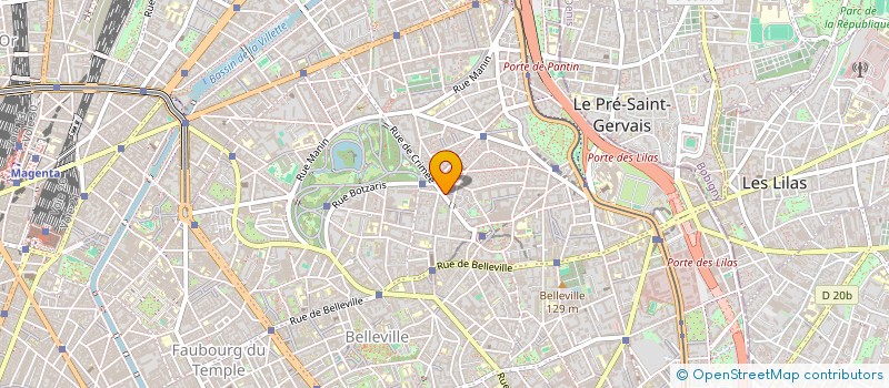 localisation de l'entreprise BELVEDERE LOISIRS à PARIS