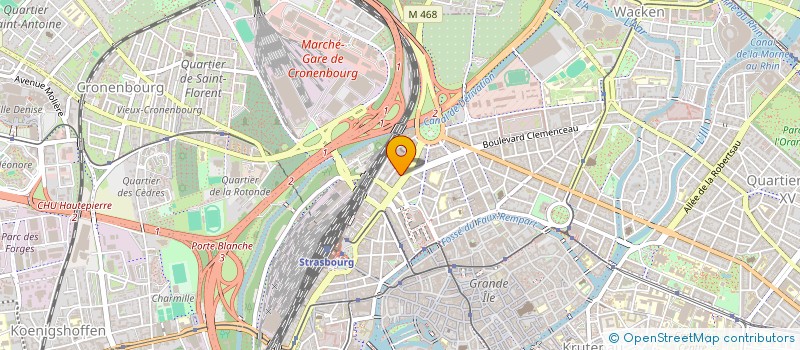 localisation de l'entreprise BELVEDERE-TCE à STRASBOURG