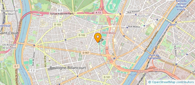 localisation de l'entreprise BELVEDERE-TRAMBOUZE à BOULOGNE-BILLANCOURT