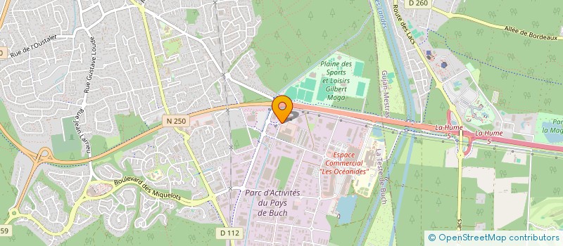 localisation de l'entreprise BELVER  LA TESTE-DE-BUCH