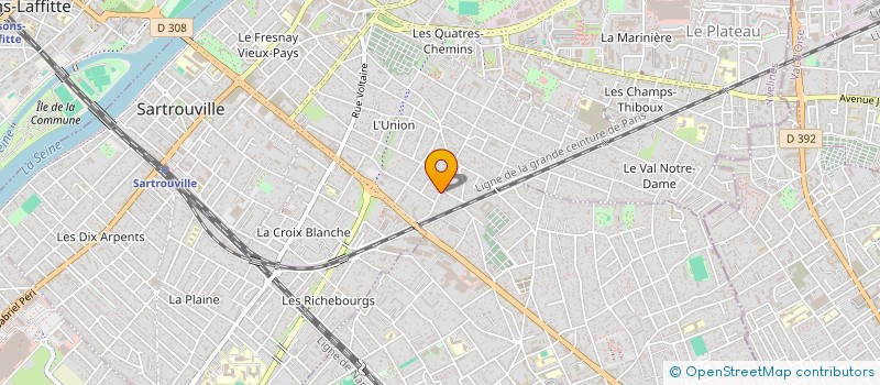 localisation de l'entreprise BELVIGNE 78  SARTROUVILLE