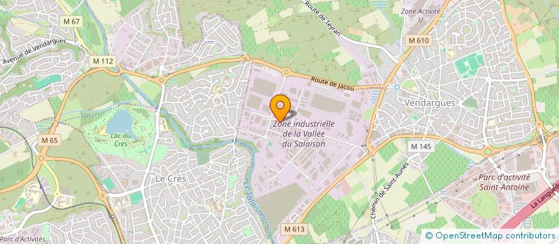 localisation de l'entreprise BELVITRE à VENDARGUES