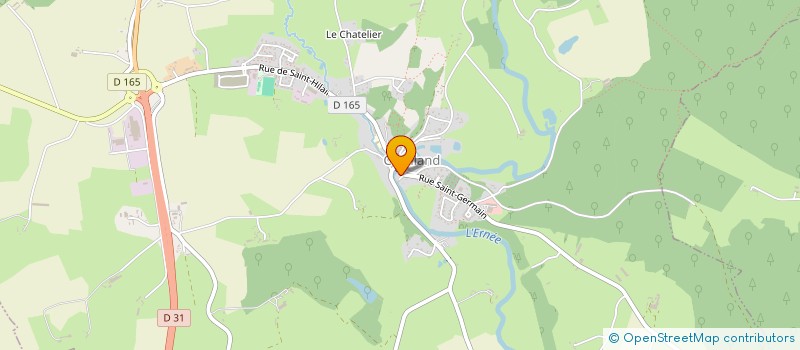 localisation de l'entreprise BELVUE  CHAILLAND